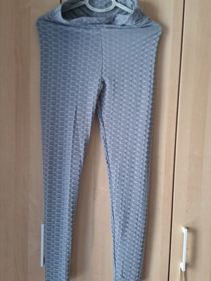 Elastic high-waisted push up leggings grey like new S/M