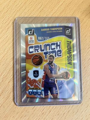 Darius Thompson Crunch Time Panini Euroleague Donruss numbered /149