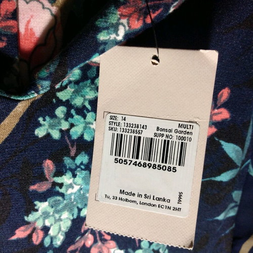 TU Woman women's dress new, size 14 (XL), multicolor