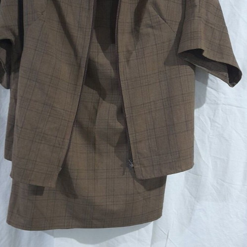 Women's blazer set XL 42 brown like new, wool