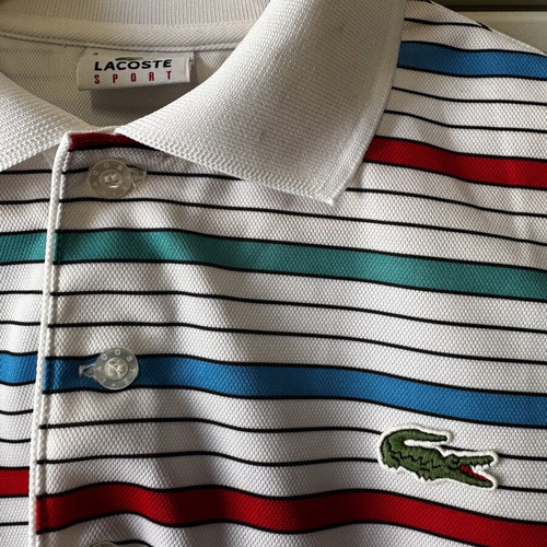 Lacoste polo shirt like new, size M, white