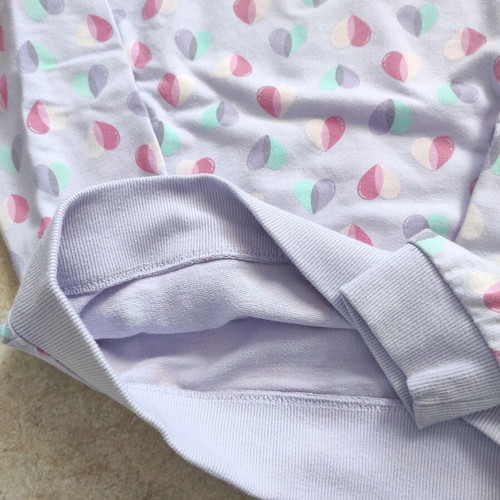 Girls' blouse 8 years lilac with hearts like new Sinsay