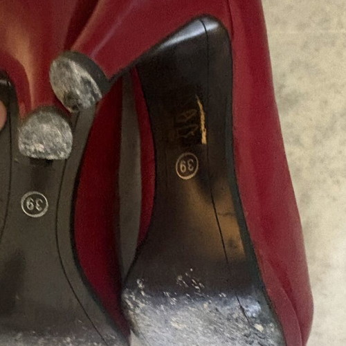 Red women's pumps size 39 used
