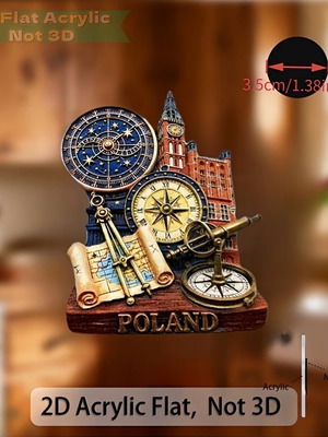 Flat magnet from Poland new, sealed packaging