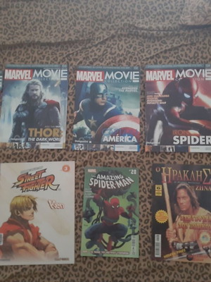 Collection of magazines, books and comics used