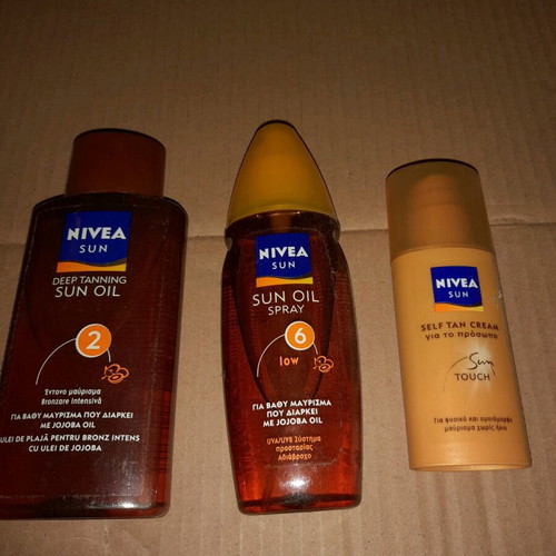 NIVEA Sunscreens unused, set of 3 collectible