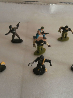 Gijoe - Action Force Microfigures like new, set of 7 miniatures
