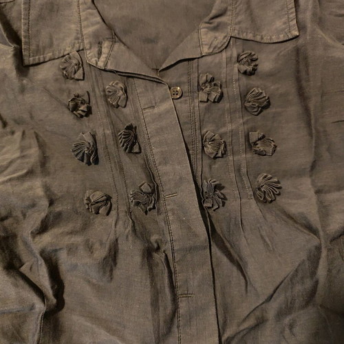 Sarah Lawrence linen shirt blue size large like new