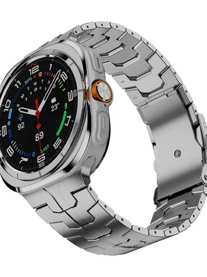 Techsuit Watchband (W063) για Samsung Galaxy Watch Ultra 47mm και Watch Ultra 2, καινούργιο ασημί