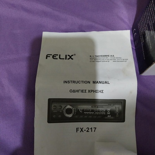 Felix FX-217 car radio with USB, auxiliary and SD card