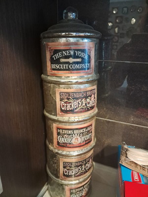 Glass storage jars, modern