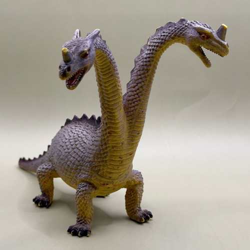 Imperial Two-Headed Dragon Figure vintage, used, moderate condition