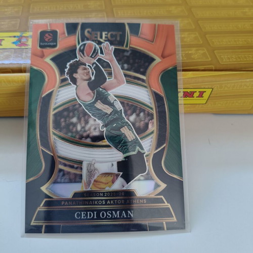 Cedi Osman Panathinaikos Concourse Orange White Black 2025-26 Panini Select