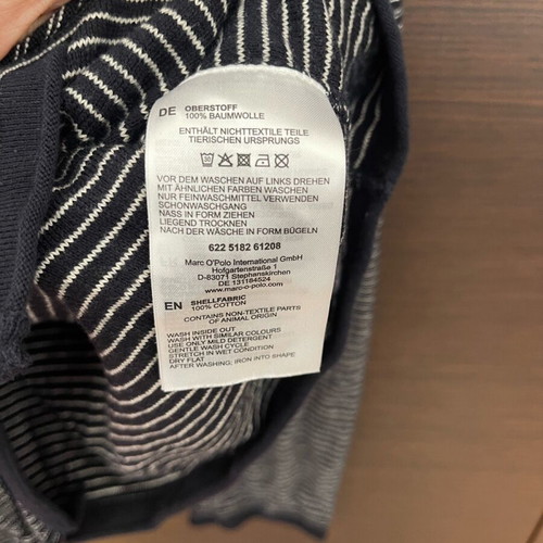 Marc O’Polo striped cotton cardigan used, size L