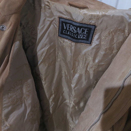 Versace suede jacket vintage collectible