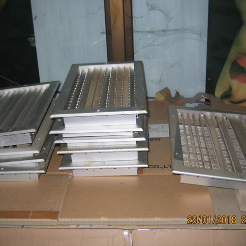 Ventilation louvers and special duct pieces used for HVAC