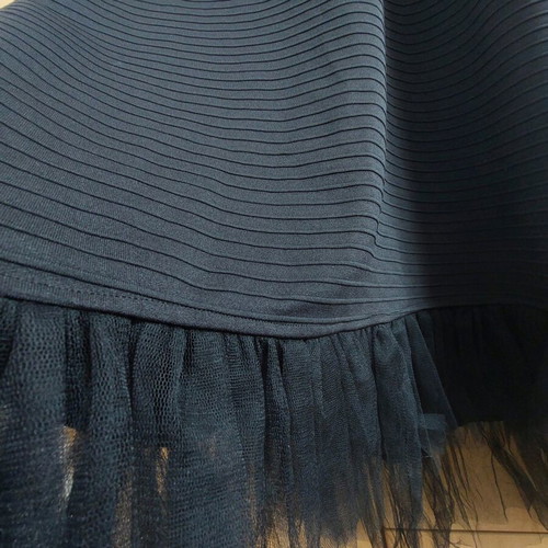 Midi dress Ratt by Rita Attala black textured elastic like new