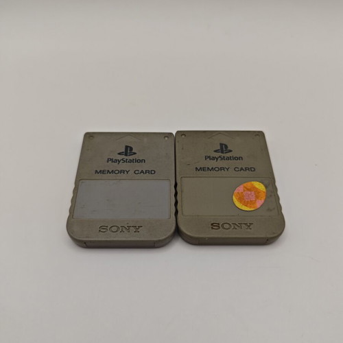 Sony PlayStation 1 memory cards, pack of 2, tested working