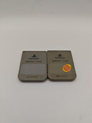 Sony PlayStation 1 memory cards, pack of 2, tested working