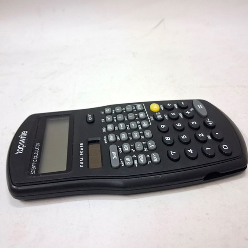 Topwrite Scientific Calculator used, dual power solar and battery