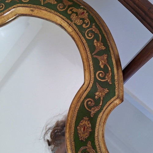 Handmade marquetry mirror like new