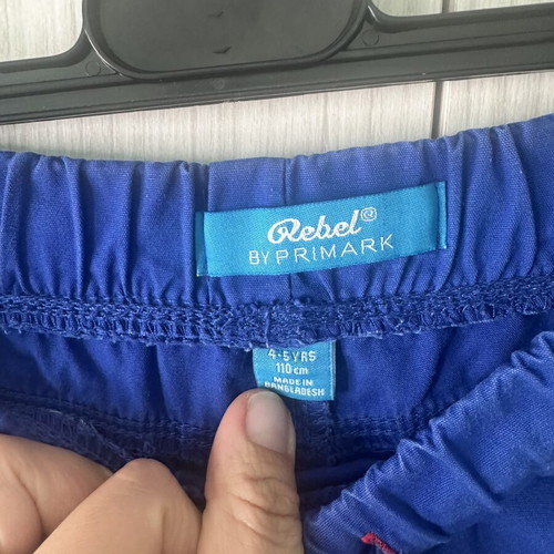 Rebel by Primark blue boys' shorts size 4-5 years like new