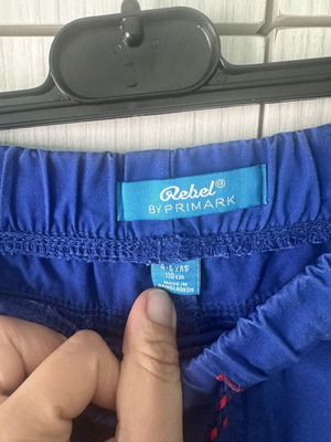 Rebel by Primark blue boys' shorts size 4-5 years like new