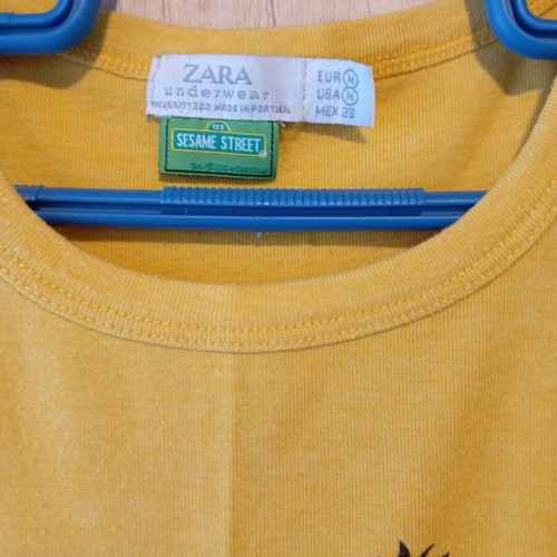 Zara Sesame Street sleeveless top size M used, yellow