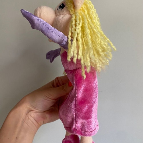 Miss Piggy Muppet plush toy 2006 used, soft 21-22 cm