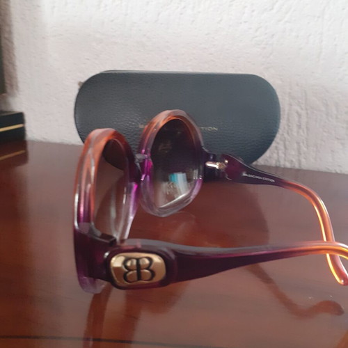 Balenciaga sunglasses like new, purple and orange edition