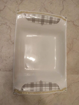 Vintage porcelain platter 30x20 cm Marie Laforre like new