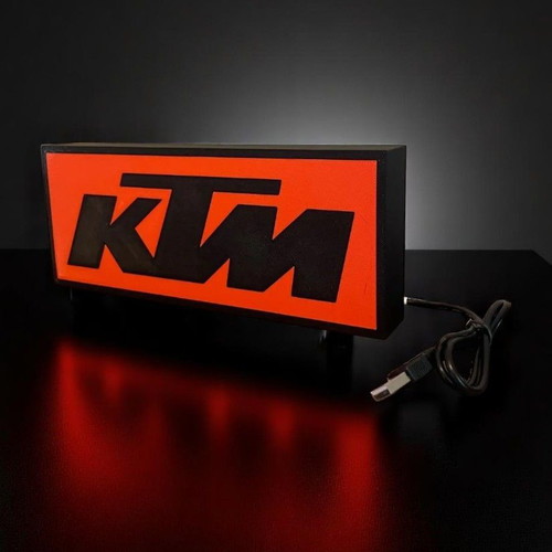 Lightbox KTM Racing new, 3D-printed decorative lamp