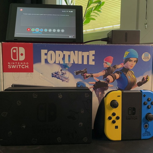Nintendo Switch Fortnite special edition console with exclusive Joy-Con