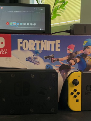 Nintendo Switch Fortnite special edition console with exclusive Joy-Con