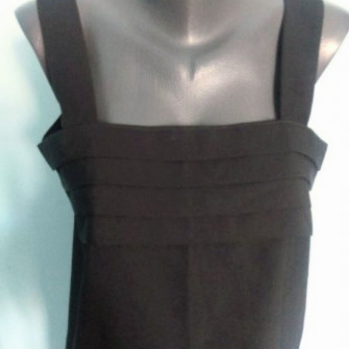 Eterna women's black silk tank top like new, M XL