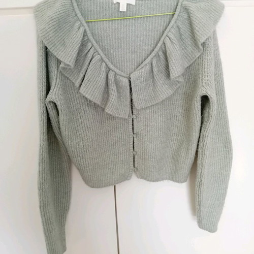 H&M cardigan green like new, size S