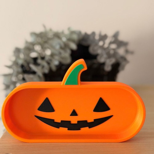 3D Printed Pumpkin Glasses Stand Made From Recycled PLA