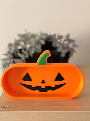 3D Printed Pumpkin Glasses Stand Made From Recycled PLA