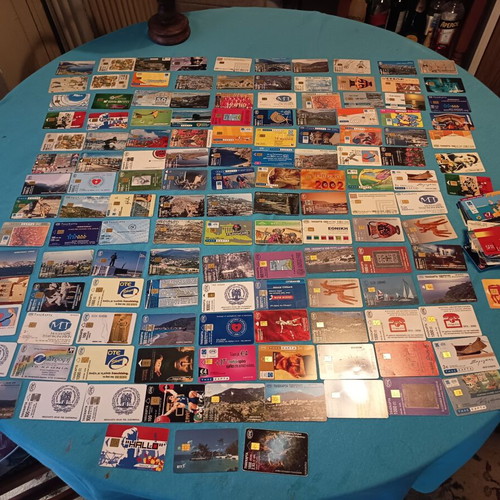 Phone cards and chronocards collection like new, about 150 pieces