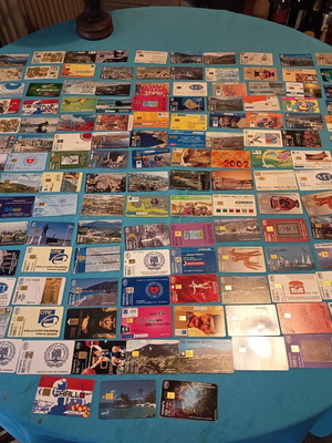 Phone cards and chronocards collection like new, about 150 pieces