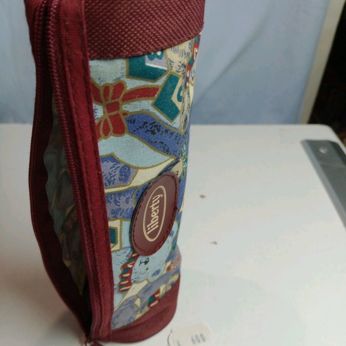 Liberty barrel pencil case with zipper, new, 90s decade