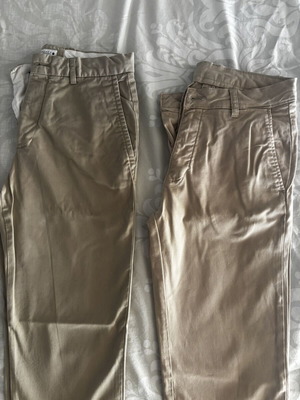 Zara men's chino pants beige cream EU 38, pack of 2