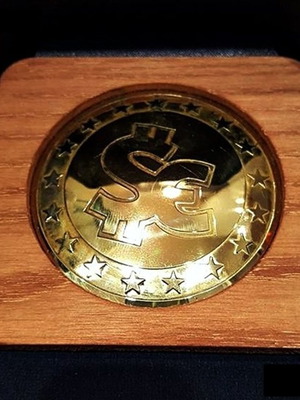 Swiscoin crypto coin plaque new