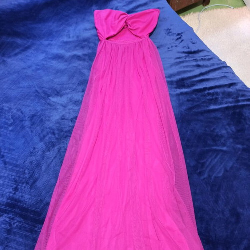 Lace & Beads fuchsia dress like new, size S-M, cut out design