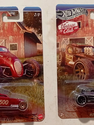 Hot Wheels Silver Series Vintage '19 Club 68 αυτοκινητάκια Sooo Fast και Mod Rod, ΣΦΡΑΓΙΣΜΕΝΑ