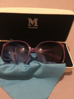 Missoni purple oversized sunglasses, vintage