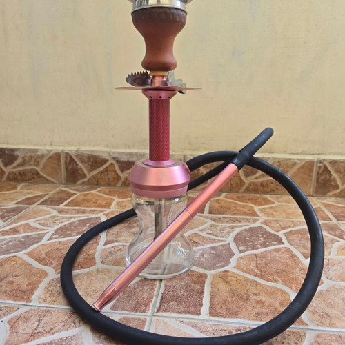 Kaya Shisha ELOX Desktop Carbon hookah, pink, anodized aluminum