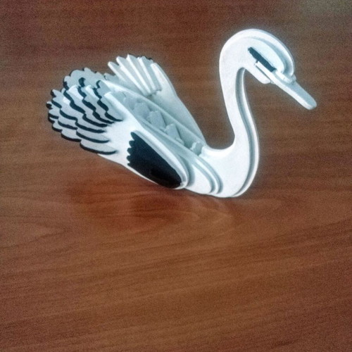 Decorative Swan handmade wooden table ornament new