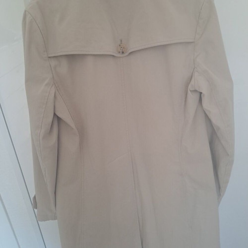 Theory women's trench coat like new, size L, white and gray