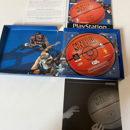 Total NBA '97 Cardboard Edition for PlayStation used with Greek manuals